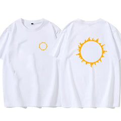 キャラクター トップス 太陽&ムーン 背面ビッグプリント ユニセックス 半袖Tシャツ