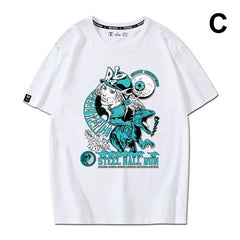 スタンド使い イラスト トップス ウエスタンレース ユニセックス 半袖 Tシャツ