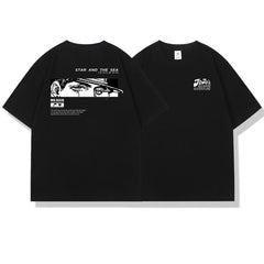 スタンド使い イラスト トップス STAR AND THE SEA ユニセックス 半袖Tシャツ