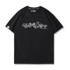 スタンド使い イラスト トップス ラインアート風キャラ ユニセックス 半袖 Tシャツ