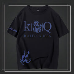 スタンド使い イラスト トップス Killer Queen ユニセックス 半袖 Tシャツ