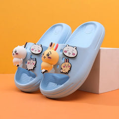 可愛いキャラ ゆるかわ シューズ キャラコラボ 滑り止め付き 防臭 静音設計 レディース 夏サンダル