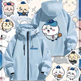 可愛いキャラ ゆるかわ ジャケット 野球チーム ユニセックス プリント カジュアル アウター