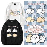 可愛いキャラ ゆるかわ トップス 大食い ユニセックス 長袖 スウェット