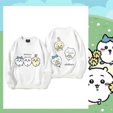 可愛いキャラ ゆるかわ トップス 幸せな生活 ユニセックス 長袖 スウェット