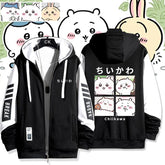 可愛いキャラ ゆるかわ ジャケット 日常 ユニセックス プリント カジュアル アウター