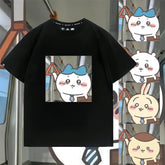 可愛いキャラ ゆるかわ トップス 会社員 ユニセックス 半袖Tシャツ