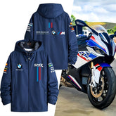 バイカースタイル アウター チームロゴデザイン メンズ 防風 防寒 レーシングジャケット