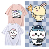 可愛いキャラ ゆるかわ トップス 遠足 ユニセックス 半袖Tシャツ