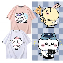 可愛いキャラ ゆるかわ トップス 遠足 ユニセックス 半袖Tシャツ