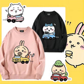 可愛いキャラ ゆるかわ トップス 初心者ドライバー ユニセックス 長袖 スウェット