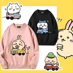 可愛いキャラ ゆるかわ トップス 初心者ドライバー ユニセックス 長袖 スウェット