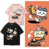 可愛いキャラ ゆるかわ トップス シェフ ユニセックス 半袖Tシャツ