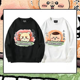可愛いキャラ ゆるかわ トップス 麻雀対戦 ユニセックス 長袖 スウェット