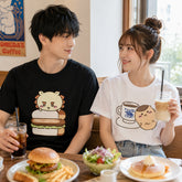 可愛いキャラ ゆるかわ トップス アフタヌーンティー ユニセックス 半袖Tシャツ