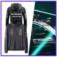 バイカースタイル アウター F1モータースポーツ風 薄手 メンズ バイク用 UVカットジャケット