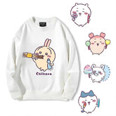 可愛いキャラ ゆるかわ トップス お菓子 ユニセックス 長袖 スウェット