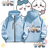 可愛いキャラ ゆるかわ ジャケット ロリポップ 防風 防寒 ユニセックス プリント カジュアル アウター