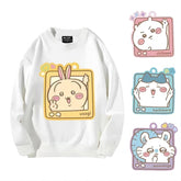 可愛いキャラ ゆるかわ トップス 写真を撮る ユニセックス 長袖 スウェット