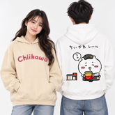 【薄手・裏起毛から選べる】可愛いキャラ ゆるかわ トップス 4タイプのキャラクターとフードモチーフ ユニセックス 長袖 パーカー