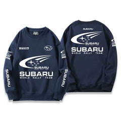 バイカースタイル トップス モータースポーツテイスト ユニセックス 長袖 スウェット