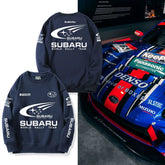 バイカースタイル トップス モータースポーツテイスト ユニセックス 長袖 スウェット