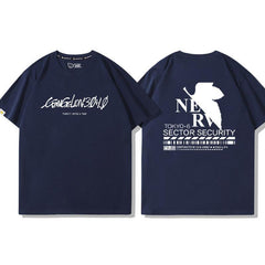 キャラクター トップス NERV ユニセックス 半袖Tシャツ