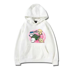 可愛いキャラ ゆるかわ トップス 麻雀バトル ユニセックス 長袖 パーカー