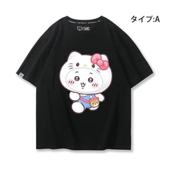 キャラクター 可愛い トップス 遠足 ユニセックス 半袖Tシャツ