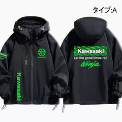 バイカースタイル モータースポーツ メンズ 防風 防寒 レーシングジャケット