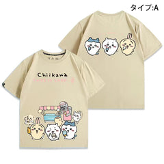 可愛いキャラ ゆるかわ トップス【SWEETS SHOP】ユニセックス 半袖Tシャツ