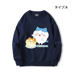 可愛いキャラ ゆるかわ トップス ケーキ ユニセックス 長袖 スウェット