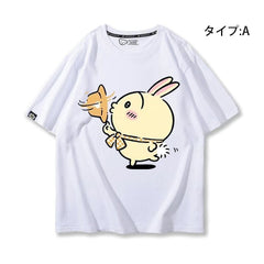 可愛いキャラ ゆるかわ トップス 遠足 ユニセックス 半袖Tシャツ