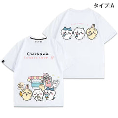 可愛いキャラ ゆるかわ トップス【SWEETS SHOP】ユニセックス 半袖Tシャツ