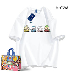 可愛いキャラ ゆるかわ トップス 新米運転手 ユニセックス 半袖Tシャツ