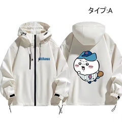 可愛いキャラ ゆるかわ ジャケット 野球チーム ユニセックス プリント カジュアル アウター