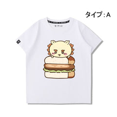 可愛いキャラ ゆるかわ トップス アフタヌーンティー ユニセックス 半袖Tシャツ