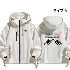 バイカースタイル ストリート×アウトドア メンズ 防風 防寒 レーシングジャケット