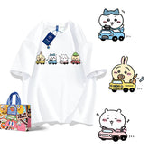 可愛いキャラ ゆるかわ トップス 新米運転手 ユニセックス 半袖Tシャツ