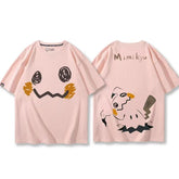 キャラクター 可愛い トップス ミッキュ ユニセックス 半袖Tシャツ