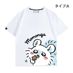 可愛いキャラ ゆるかわ トップス 役作業 ユニセックス 半袖Tシャツ