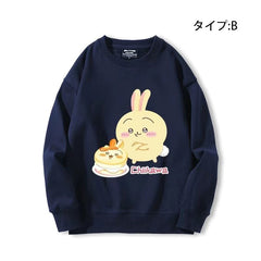 可愛いキャラ ゆるかわ トップス ケーキ ユニセックス 長袖 スウェット