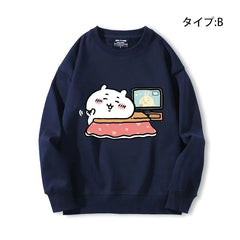 可愛いキャラ ゆるかわ トップス のんびり週末 ユニセックス 長袖 スウェット