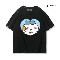 可愛いキャラ ゆるかわ トップス 美味しい料理 ユニセックス 半袖Tシャツ
