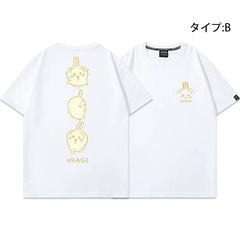 可愛いキャラ ゆるかわ トップス 楽しい気分 ユニセックス 半袖Tシャツ