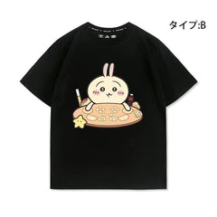可愛いキャラ ゆるかわ トップス 勤め人 ユニセックス 半袖Tシャツ