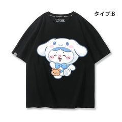 キャラクター 可愛い トップス 遠足 ユニセックス 半袖Tシャツ