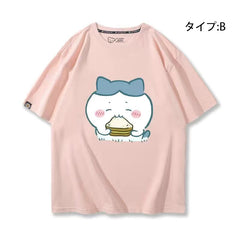 可愛いキャラ ゆるかわ トップス お昼の時間 ユニセックス 半袖Tシャツ