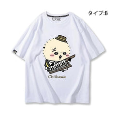 可愛いキャラ ゆるかわ トップス 楽団 ユニセックス 半袖Tシャツ