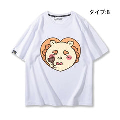 可愛いキャラ ゆるかわ トップス スナック ユニセックス 半袖Tシャツ